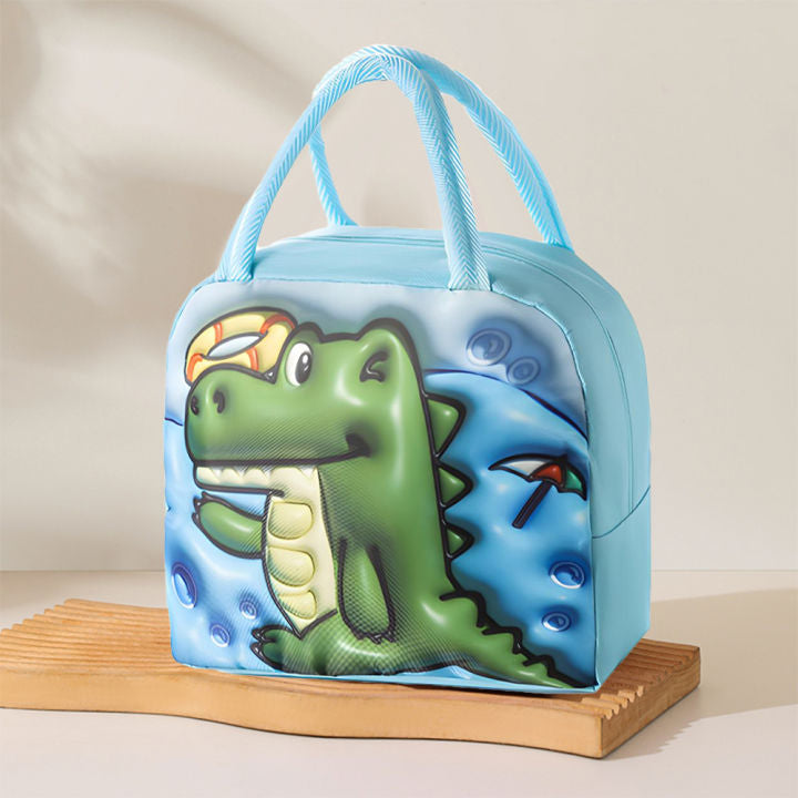 Cute Crocodile Insulated Lunch Bag for Kids