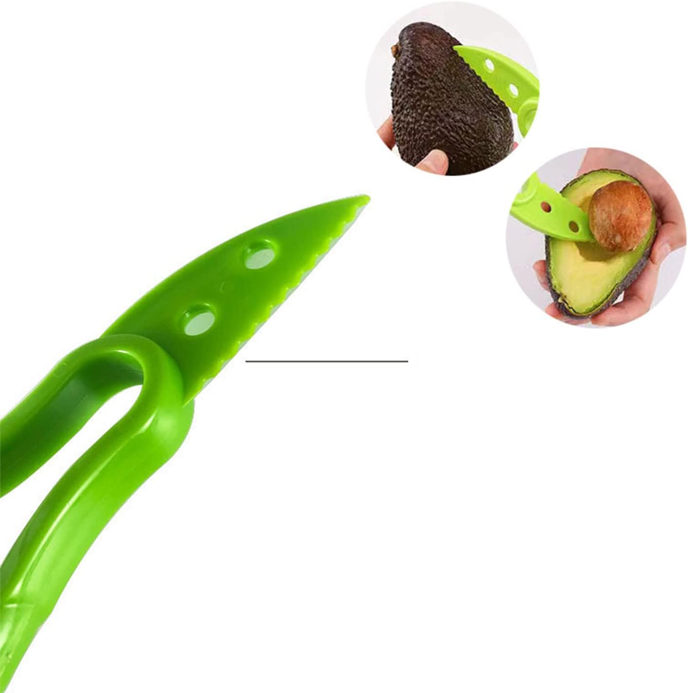 3-in-1 Avocado Slicer Tool Multi-functional Cutter