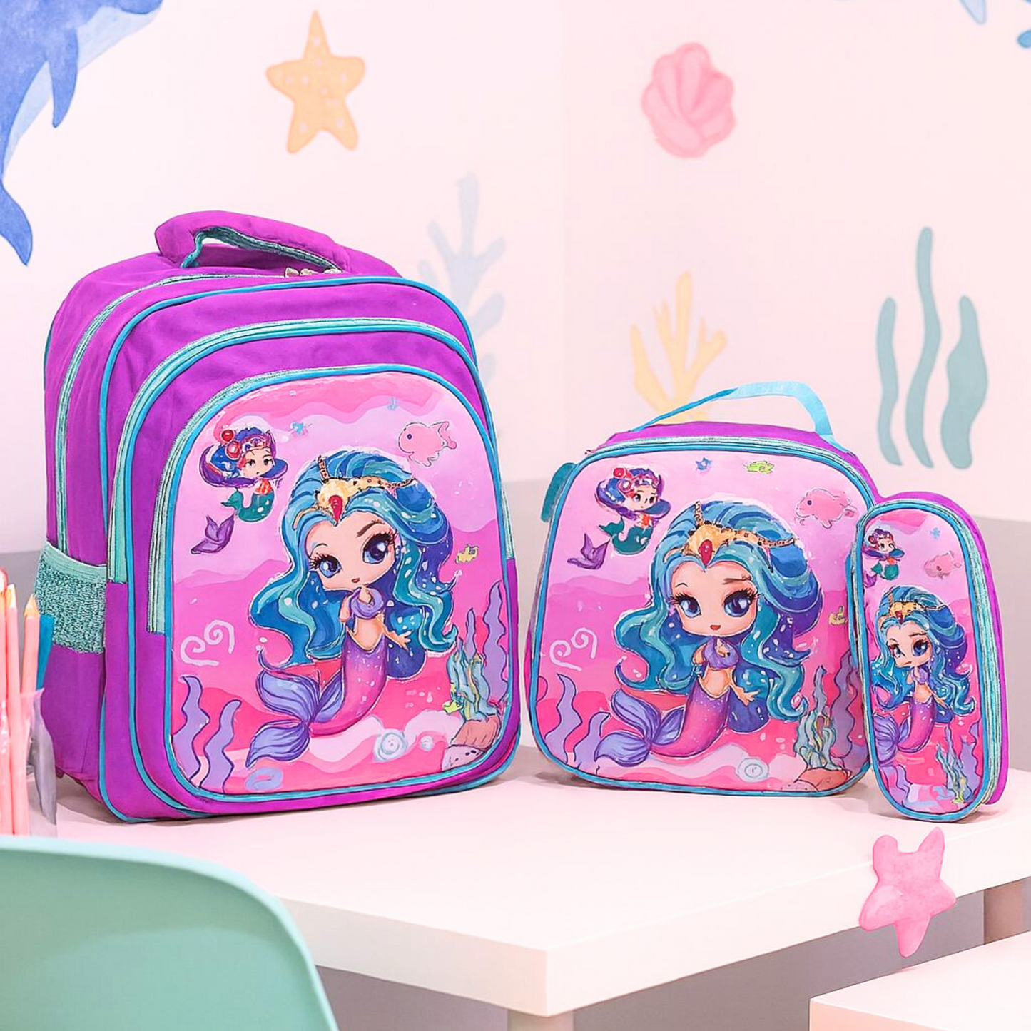 3-Piece Kids School Backpack Set – Multiple Designs