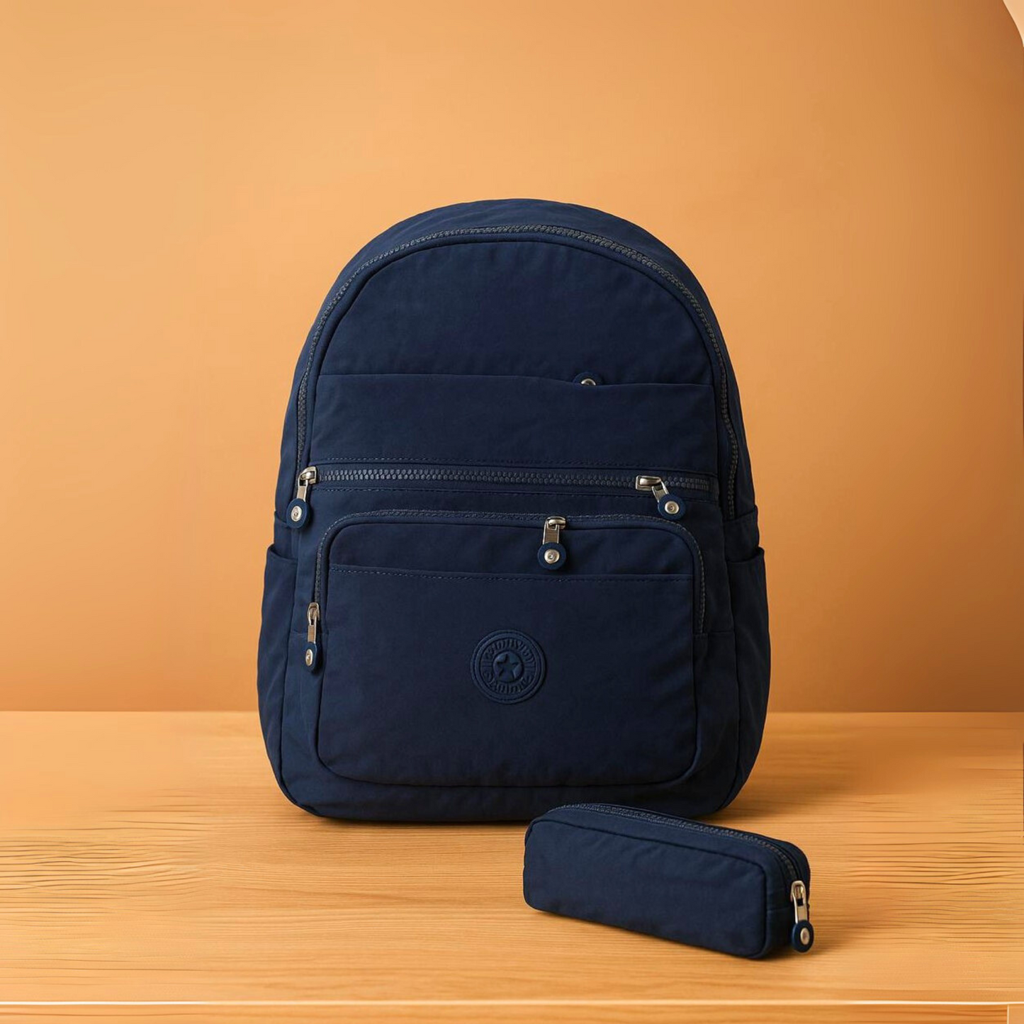 Premium Backpack with Matching Pencil Case – Multiple Colors