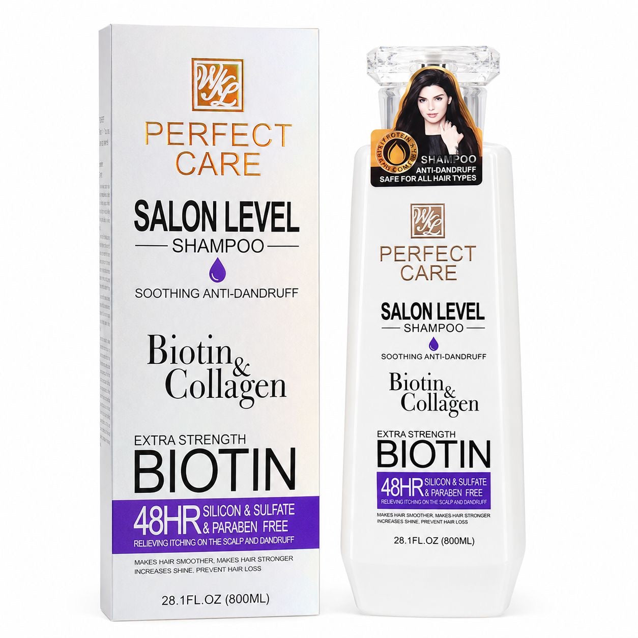 ๐ Perfect Care Salon Level Biotin & Collagen Shampoo โ 800ml
