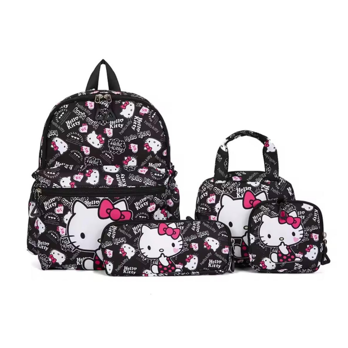 Kids 4-Piece Cartoon School Backpack Set – Multiple Designs