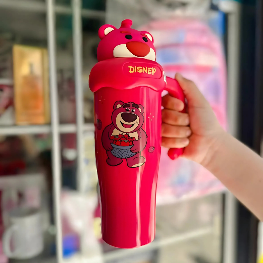 Cartoon Stainless Steel Straw Mug – Multiple Characters
