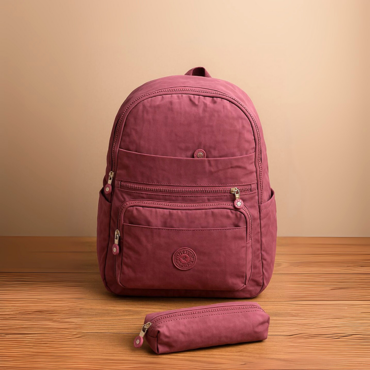 Premium Backpack with Matching Pencil Case – Multiple Colors