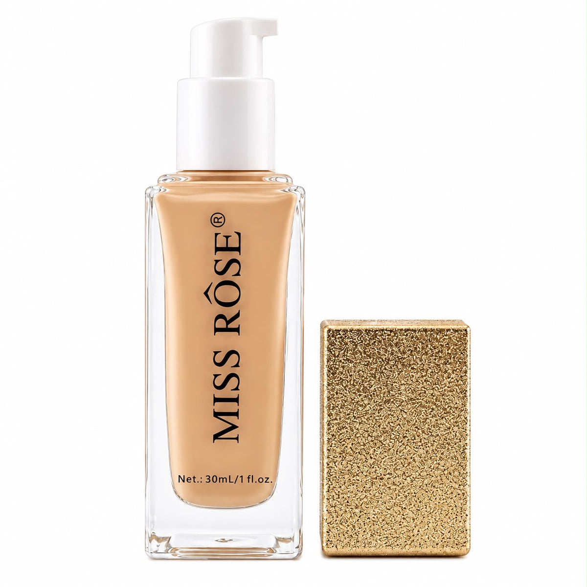 Miss Rôse Gilded Cuboid Silky Foundation – 30ml