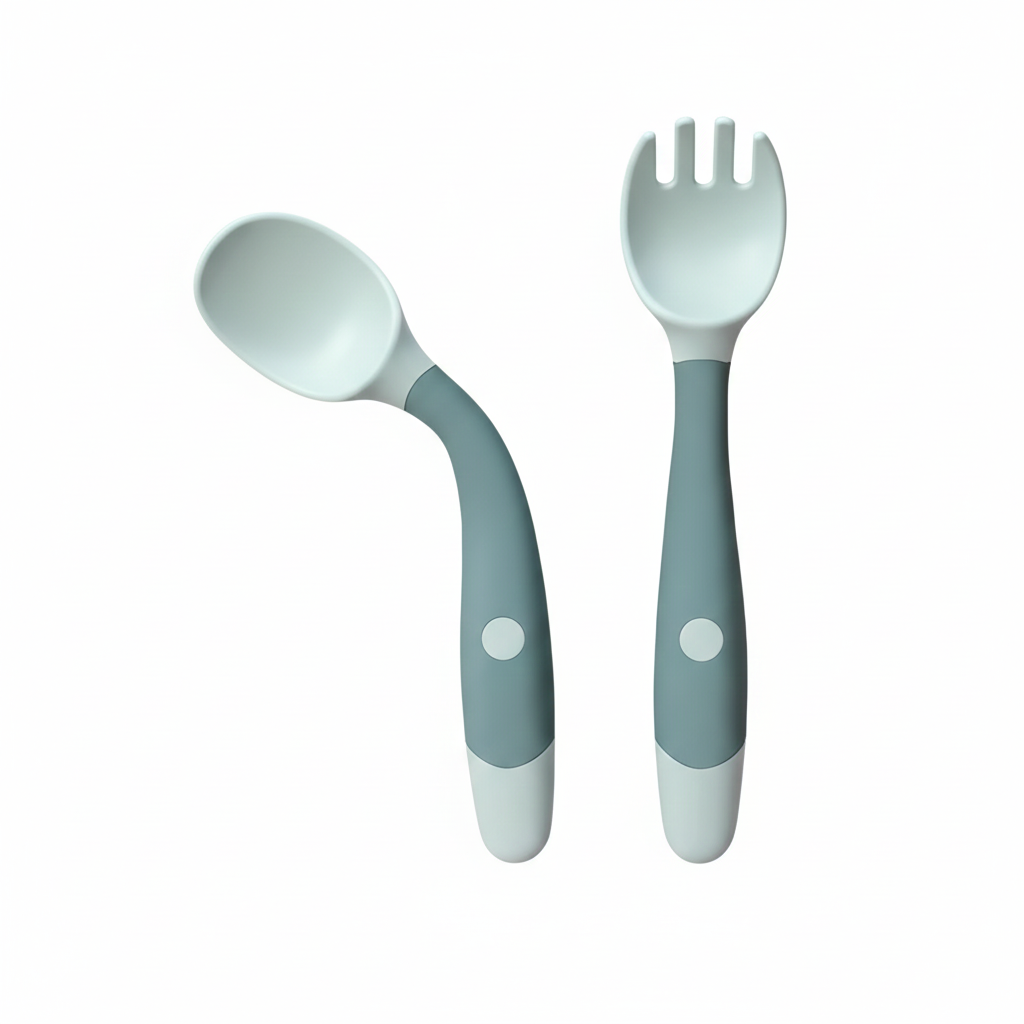 Ergonomic Toddler Self-Feeding Set