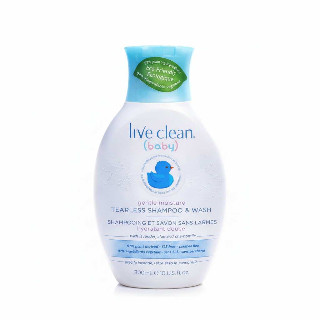 Live Clean Baby Gentle Moisture Tearless Shampoo & Wash