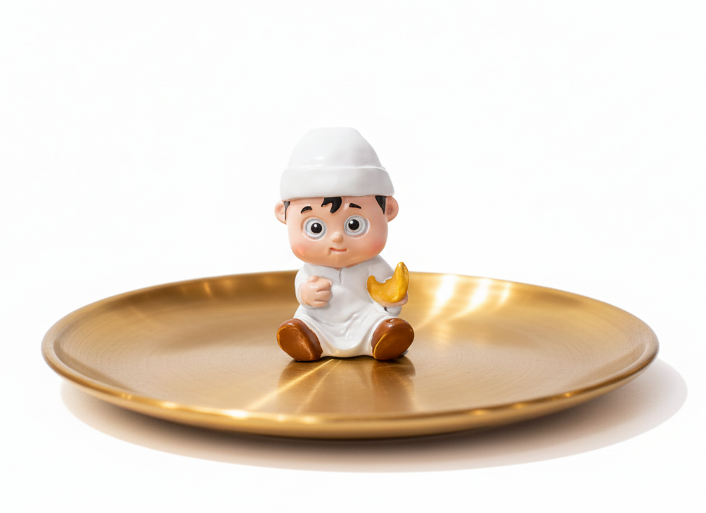 Elegant Golden Petit Four & Treats Plate