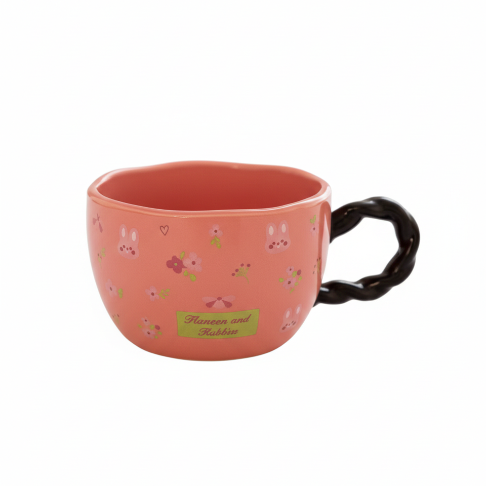 "Flaneen and Rabbin" Garden Party Ceramic Mug