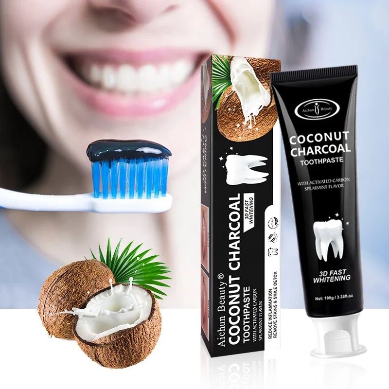 Aichun Beauty Coconut Charcoal Toothpaste – Deep Clean & Whitening Care