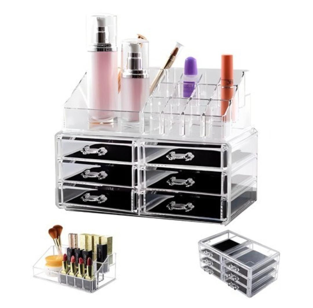 Clear Acrylic Cosmetic & Jewelry Organizer
