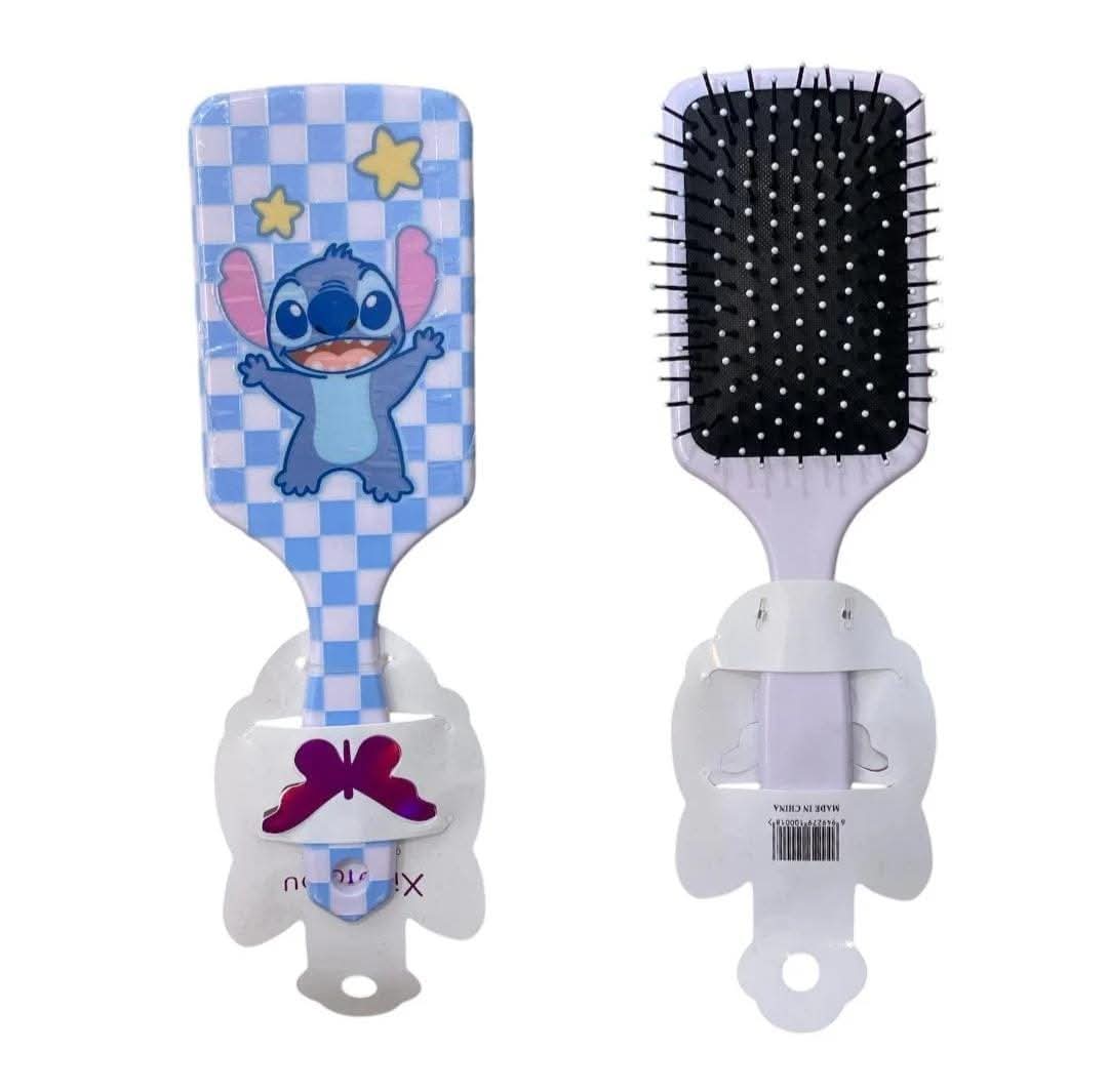 Checkered Pattern Paddle Hair Brush