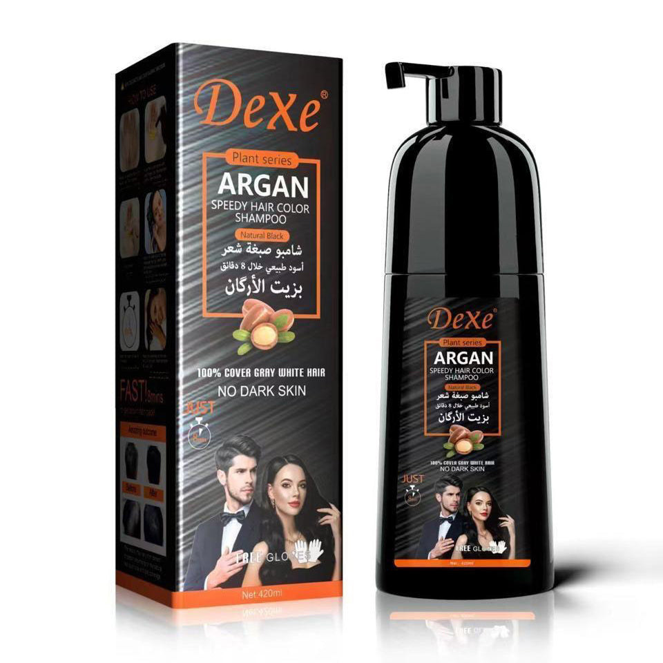 Dexe Argan Hair Color Shampoo 420ML
