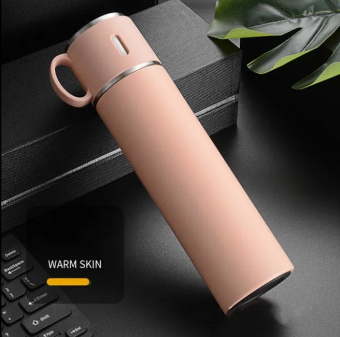 Portable 2-in-1 Insulated Travel Mug & Cup Set