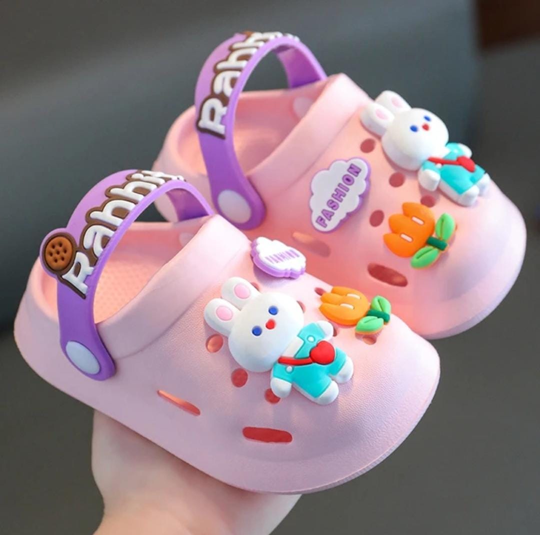 Kids’ Cartoon Rabbit Clogs