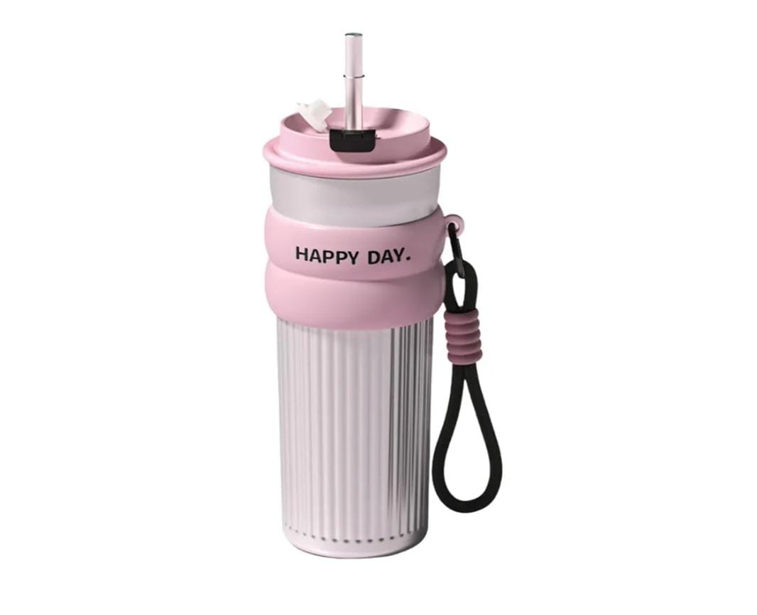 “Happy Day” Gradient Stainless Steel Bottle – 5 Colors