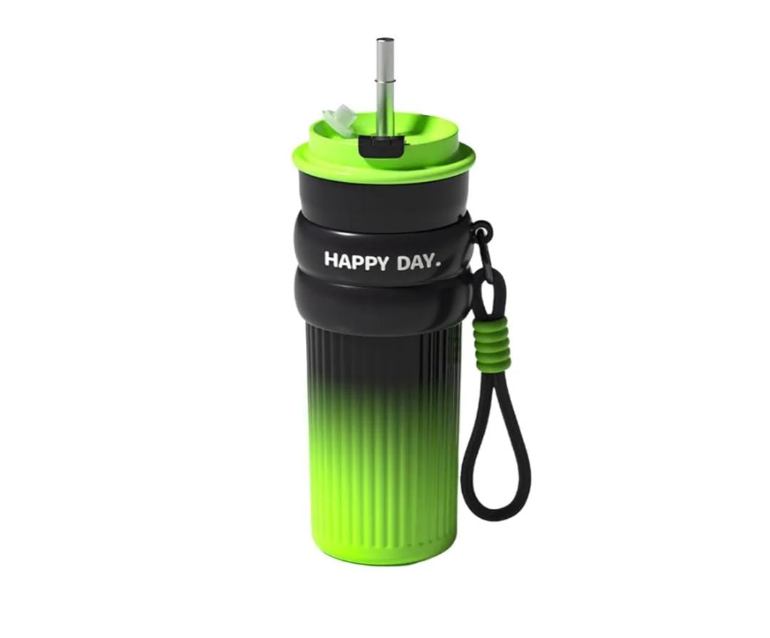 “Happy Day” Gradient Stainless Steel Bottle – 5 Colors