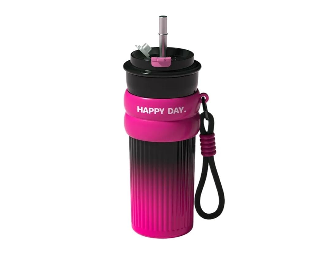 “Happy Day” Gradient Stainless Steel Bottle – 5 Colors