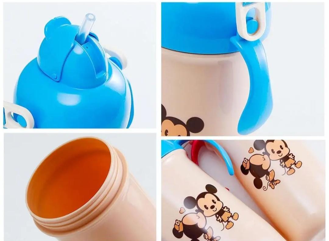 Cartoon Kids Lunch Box & Water Bottle Set