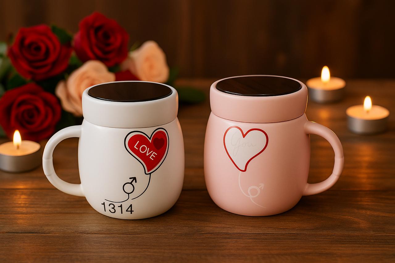 "Forever Yours" Ceramic Couple’s Mug Set