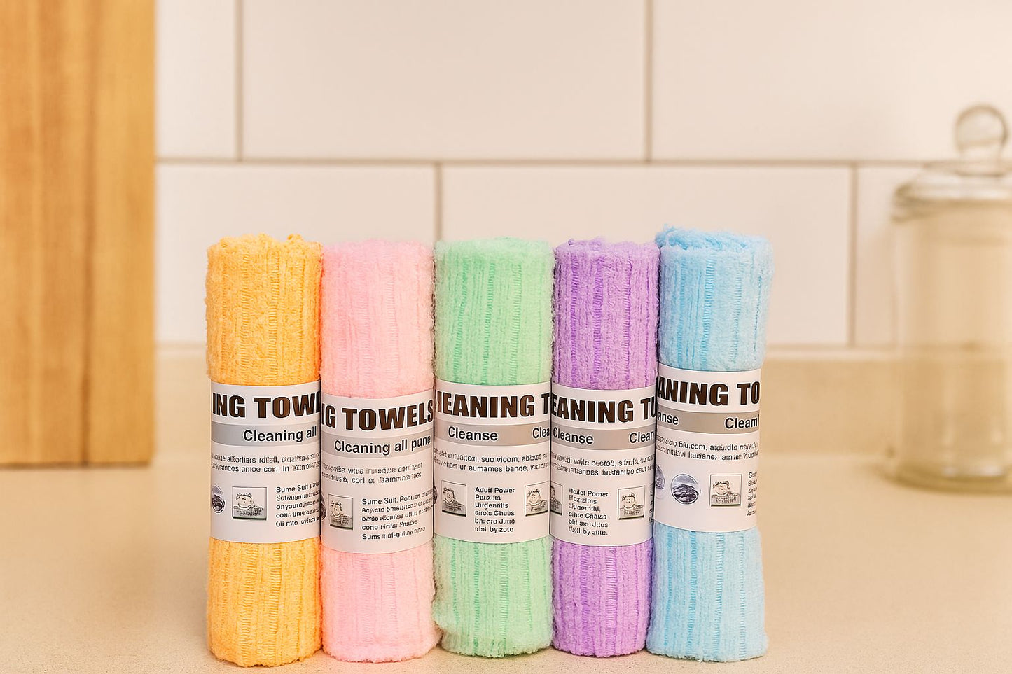 5-Pack Premium Microfiber Cleaning Towels