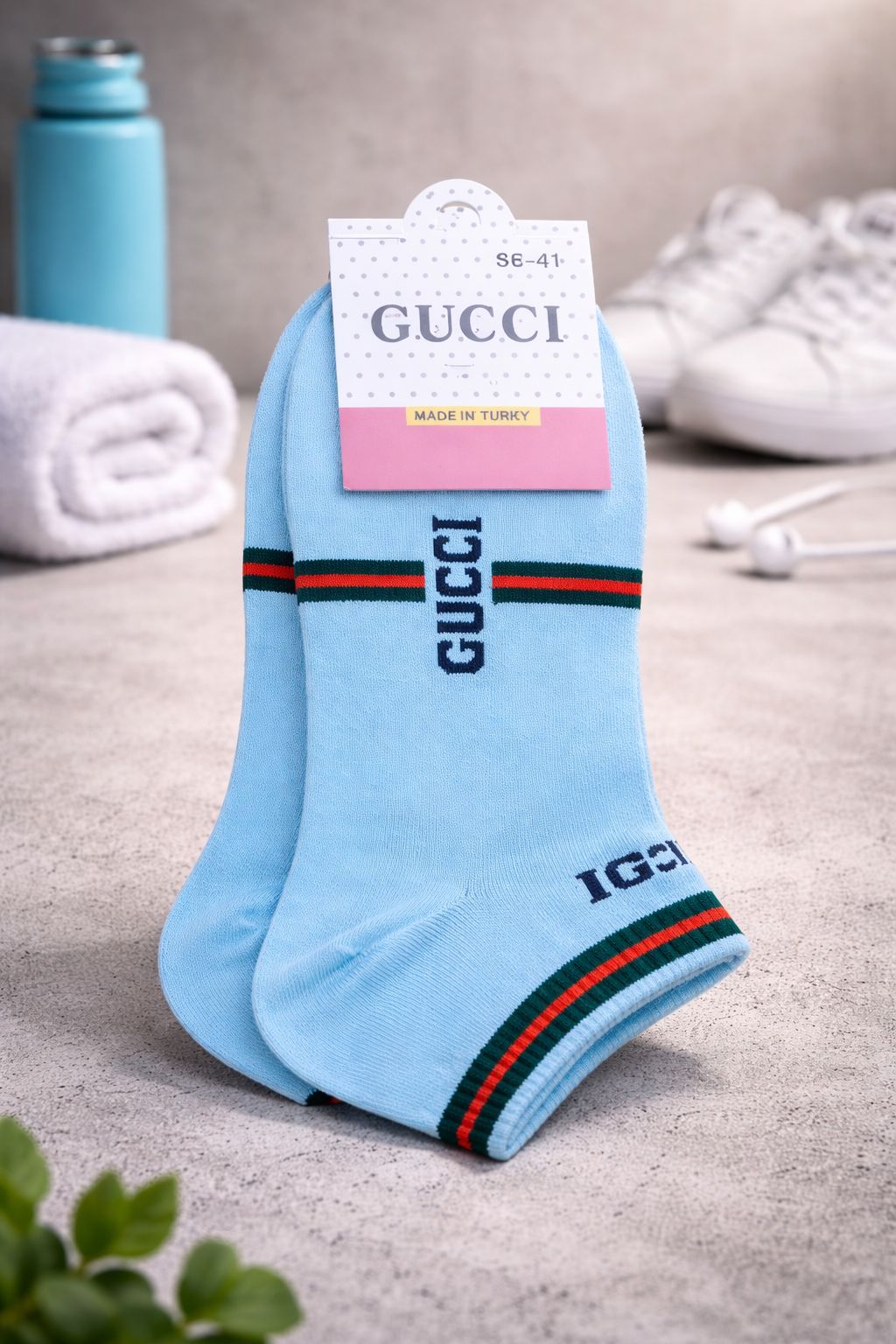 Premium Gucci-Style Ankle Socks