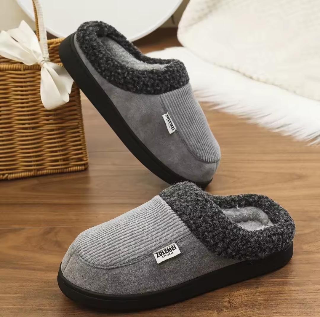 ZULEMEI Premium Fleece-Lined Comfort Slippers