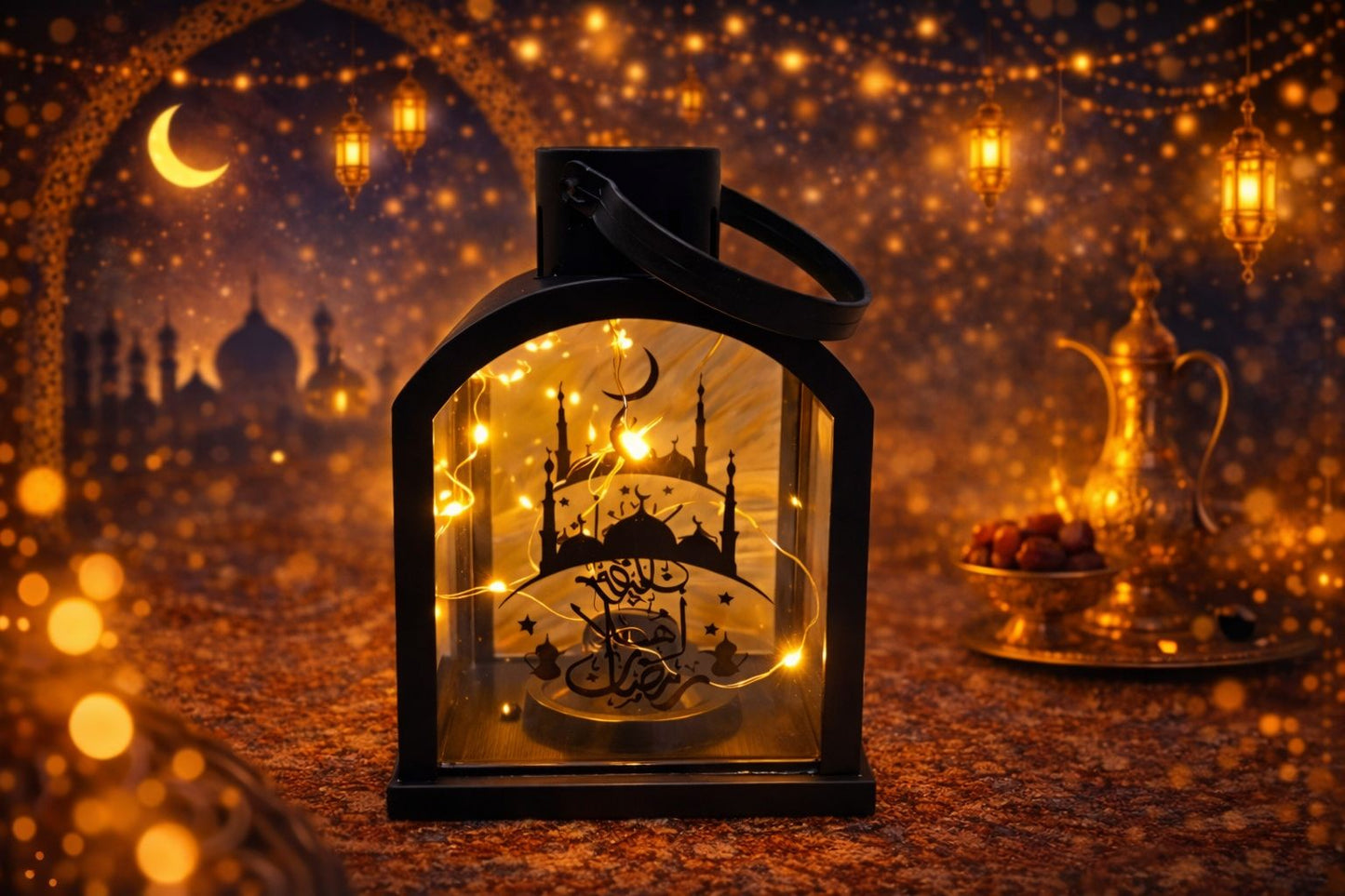 Illuminated Ramadan LED Battery Lantern