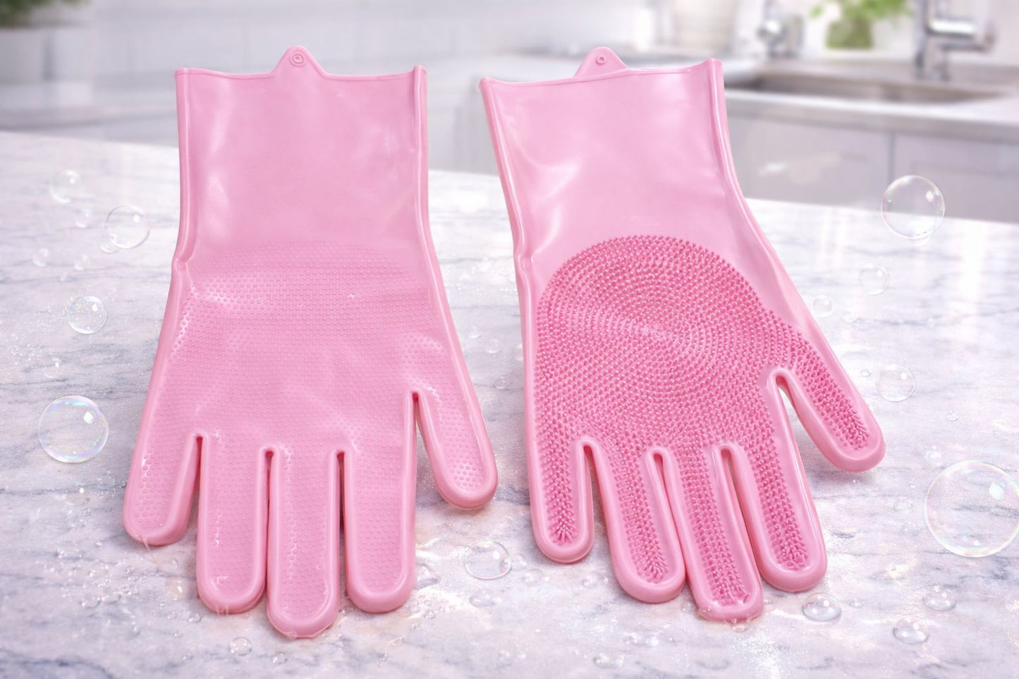 Multipurpose Silicone Scrubbing Gloves