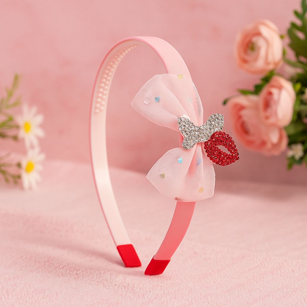 Radiant Bow & Rhinestone Charm Headband