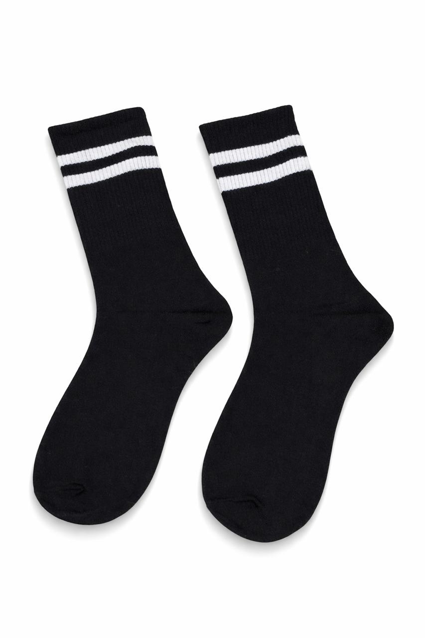 Classic Athletic Crew Socks – Retro Twin Stripe