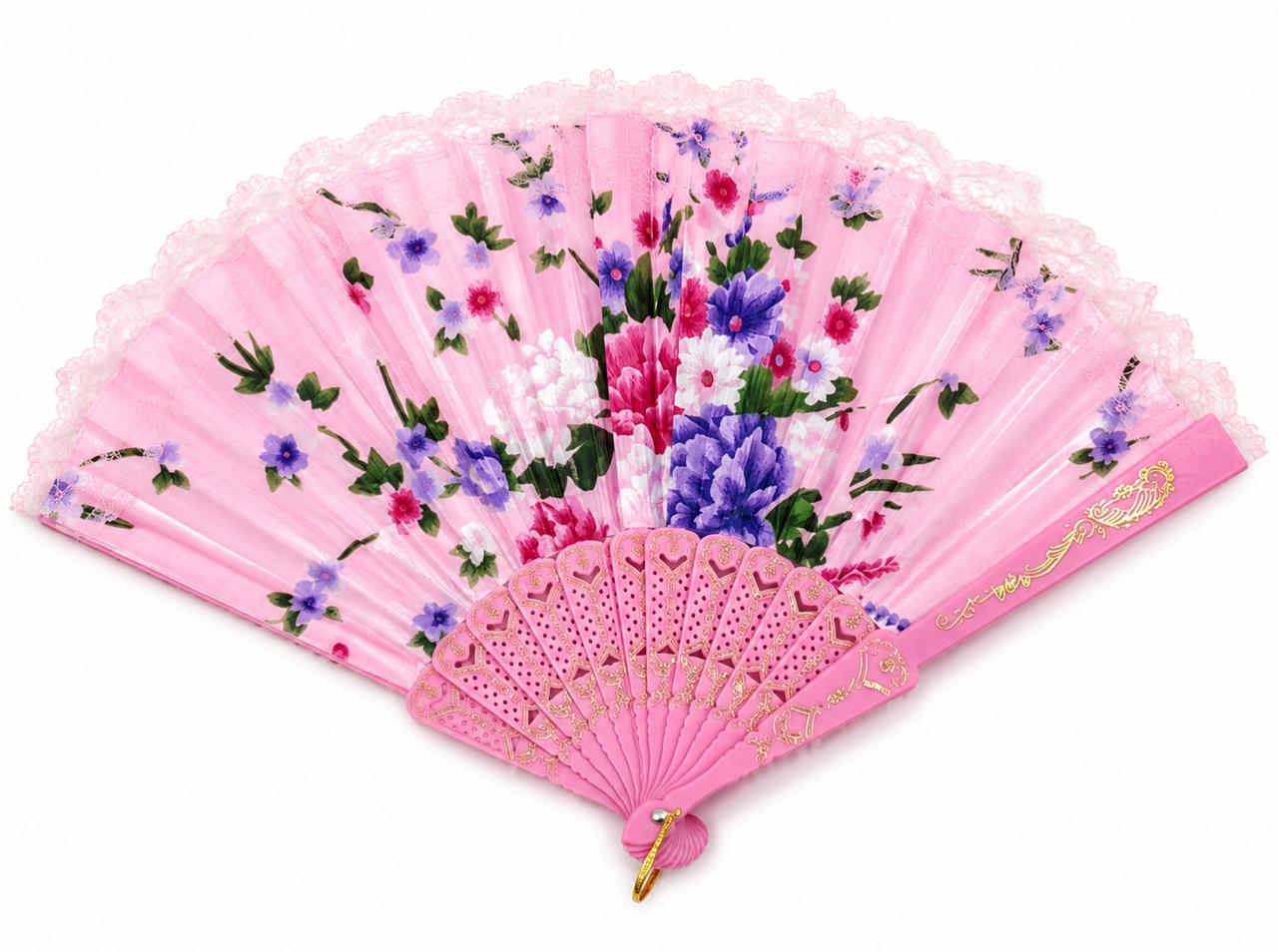 Vintage Floral Hand Fan