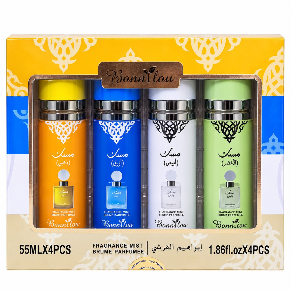 Bonnilou Fragrance Mist Gift Set – 4 × 55ml