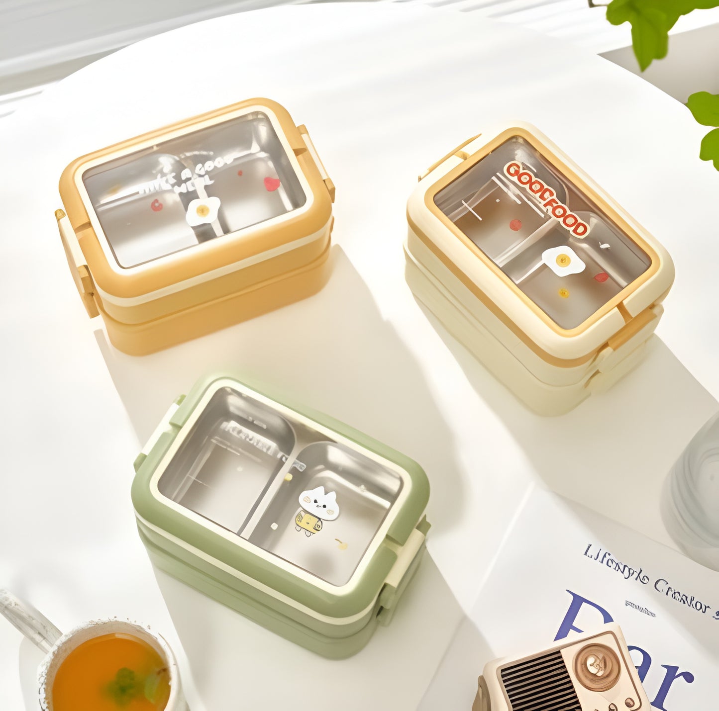 Double-Layer Stainless Steel Lunch Box