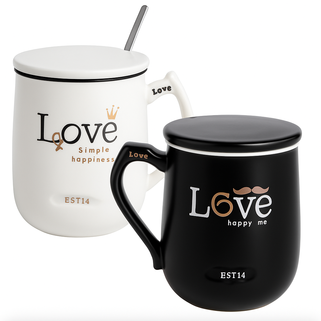 Couple Ceramic Mug Set