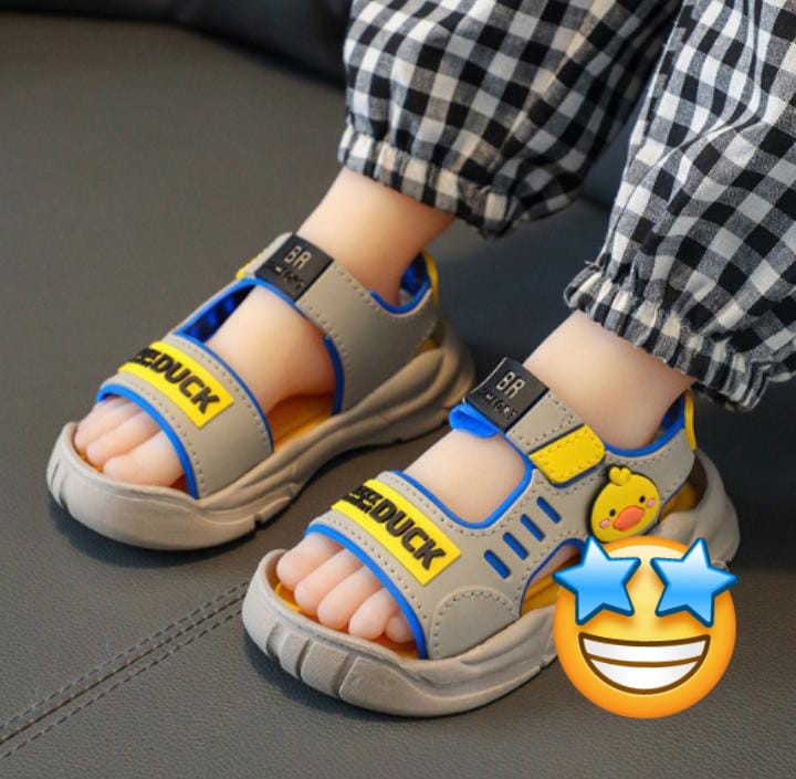 Kids’ Cartoon Duck Open-Toe Sandals