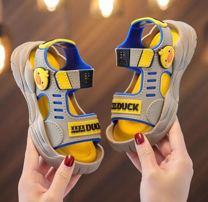 Kids’ Cartoon Duck Open-Toe Sandals