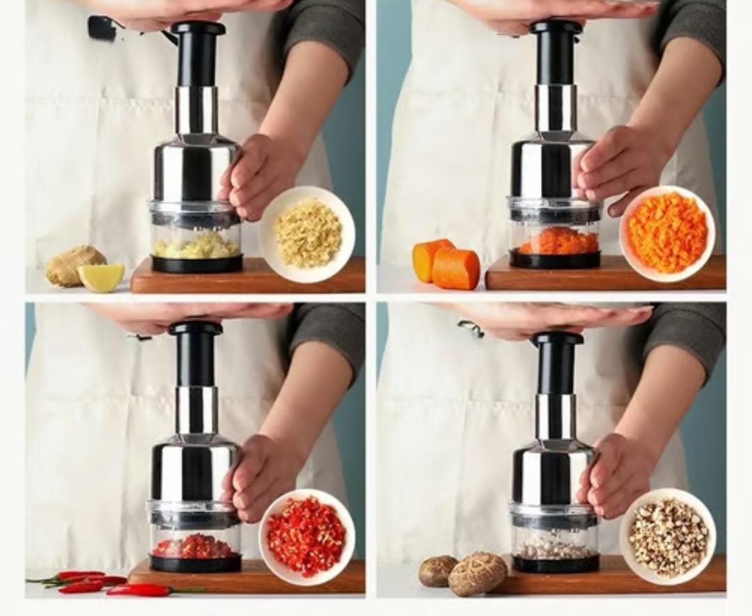 Manual Vegetable Chopper Hand-Powered Food Processor