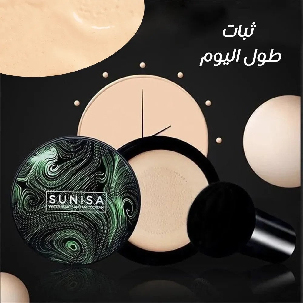 SUNISA Mushroom Head Air Cushion CC Cream – Flawless Coverage Makeup Foundation