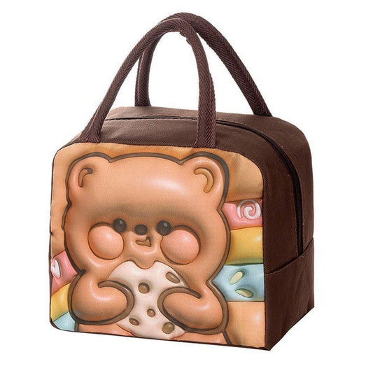 Adorable Teddy Bear Insulated Lunch Bag for Kids