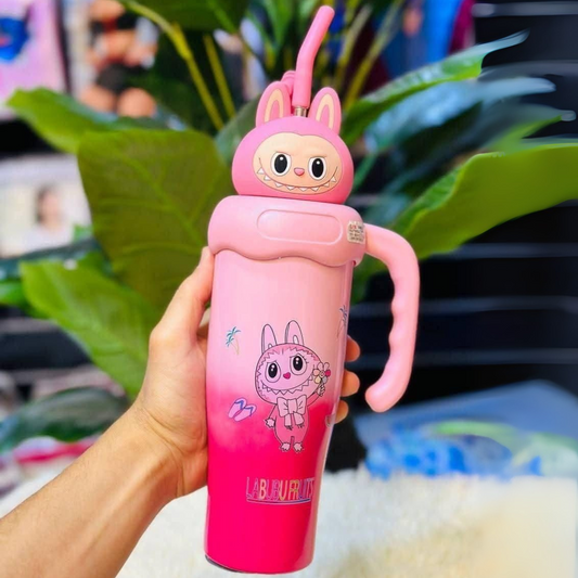Cartoon Stainless Steel Straw Mug – Multiple Characters