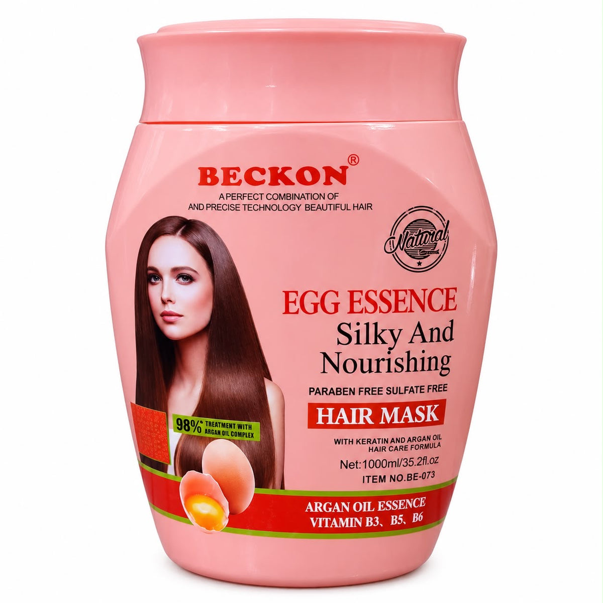 BECKON Egg Essence Silky & Nourishing Hair Mask – 1000ml