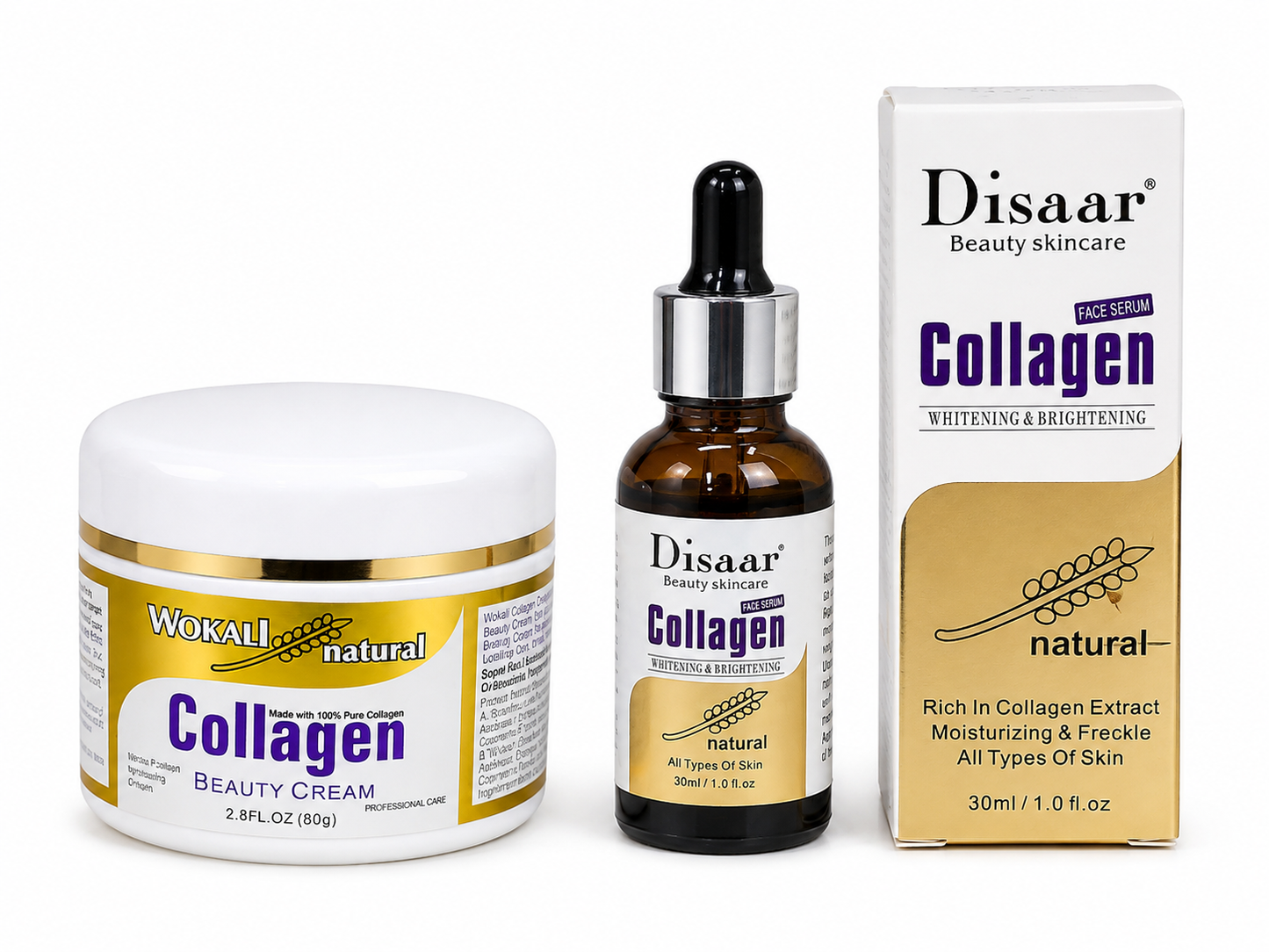 Collagen Skincare Set – Beauty Cream & Face Serum