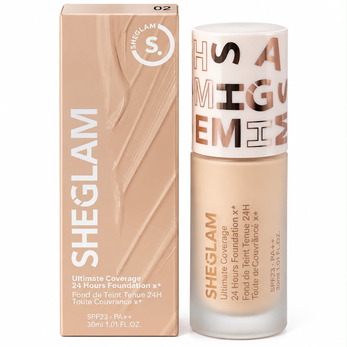 SHEGLAM Ultimate Coverage 24H Foundation – 30ml