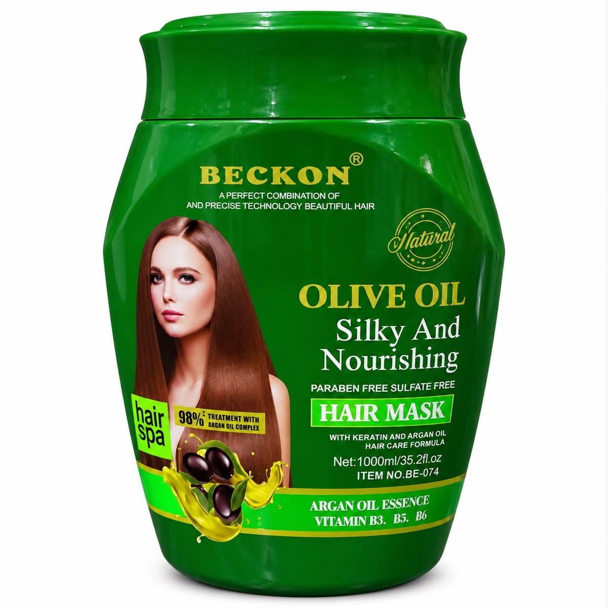 BECKON Olive Oil Silky & Nourishing Hair Mask – 1000ml