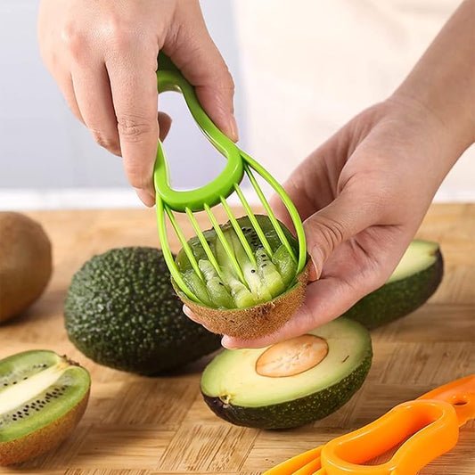 3-in-1 Avocado Slicer Tool Multi-functional Cutter