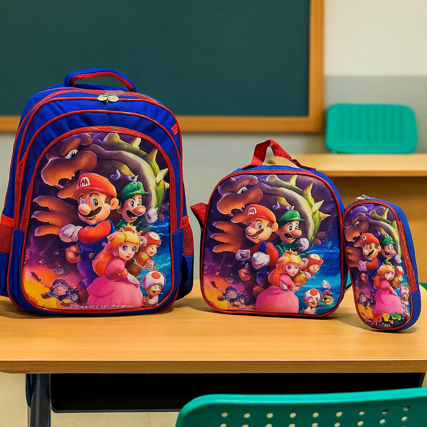 3-Piece Kids School Backpack Set – Multiple Designs
