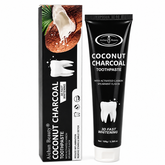Aichun Beauty Coconut Charcoal Toothpaste – Deep Clean & Whitening Care