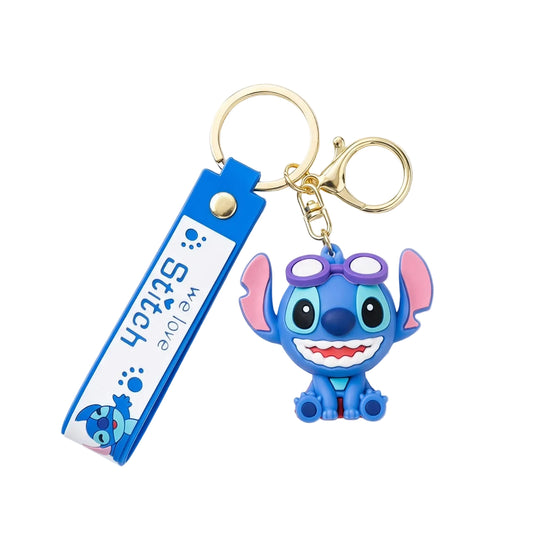 Stitch-themed character keychain
