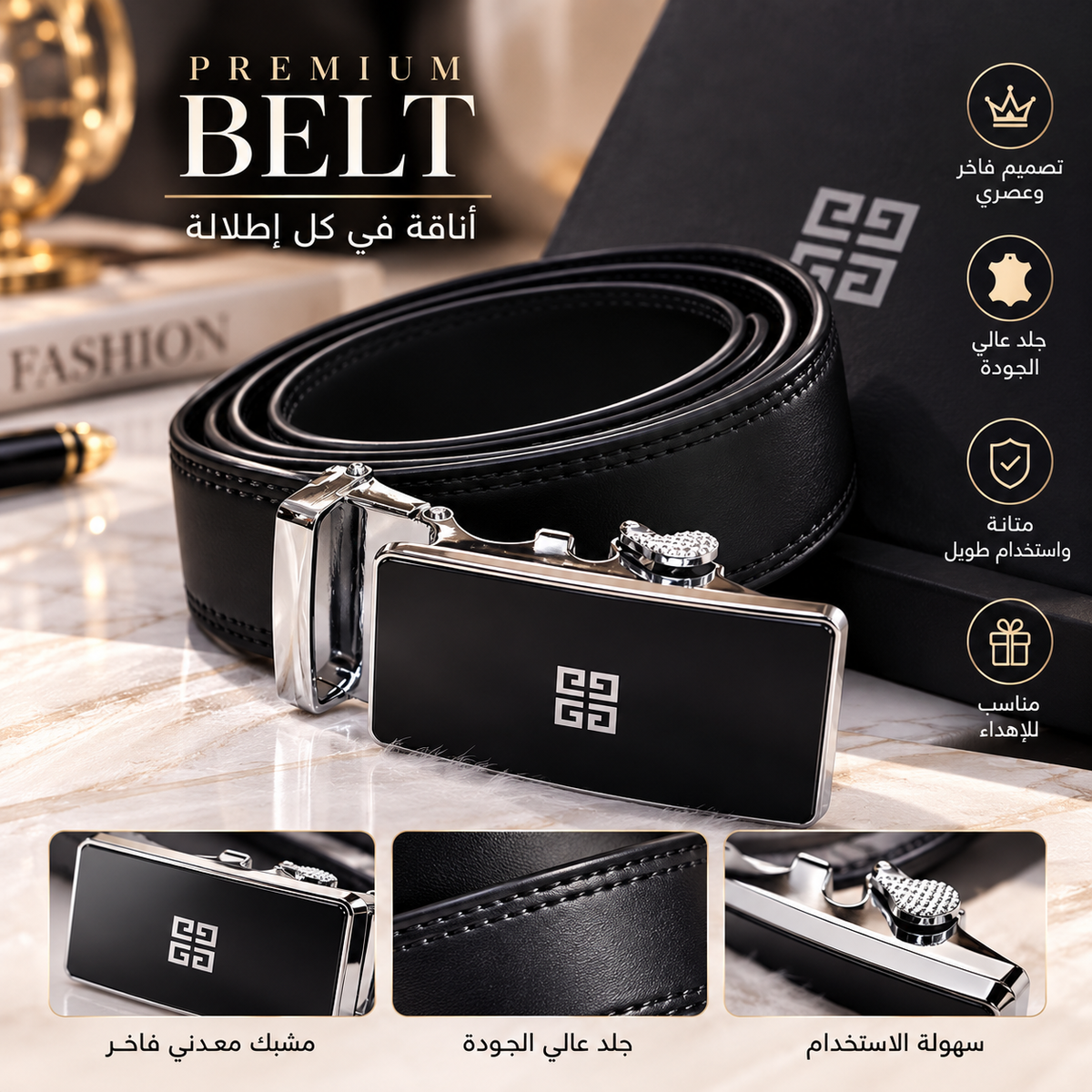 Premium Men's Leather Belts